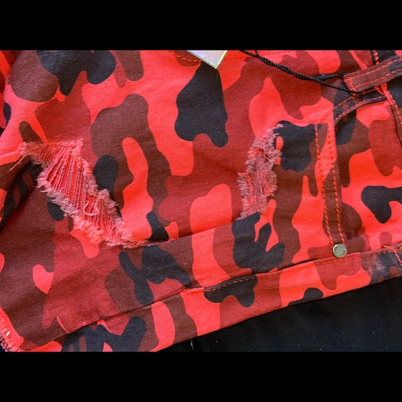 Revamped denim red army distressed s… - Picture 6 of 9